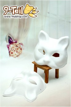 หน้ากากครึ่งหน้ารูปจิ้งจอก 01 (เซต 10 ใบ)